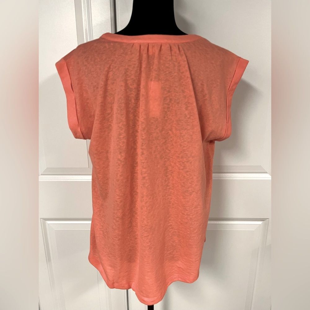 Loft Ruffle Bib Button Top - Picture 2 of 6